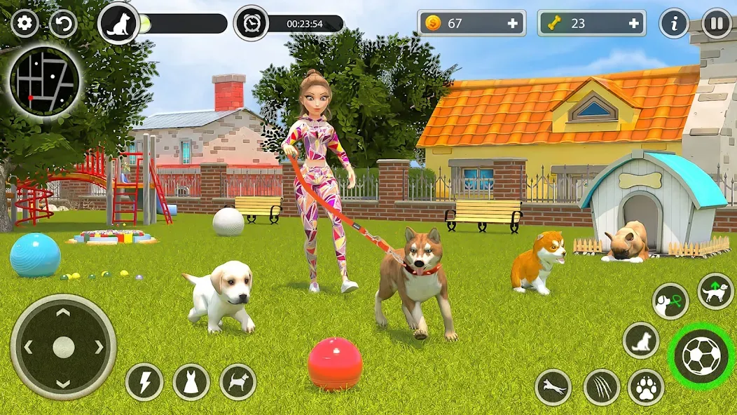 Скачать взломанную Dog Simulator Pet Dog Games 3D  [МОД Много монет] — последняя версия apk на Андроид screen 5