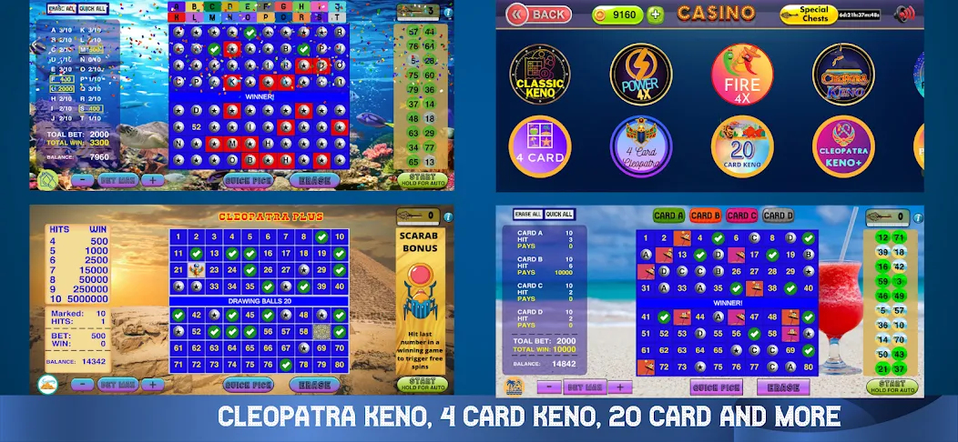 Скачать взлом Cleopatra Keno — Keno Games (Клеопатра Кено)  [МОД Unlimited Money] — полная версия apk на Андроид screen 3