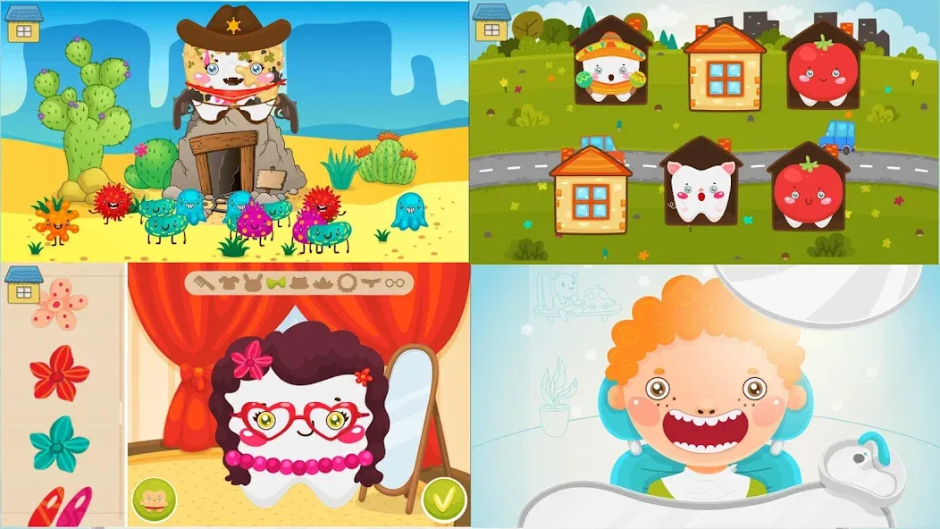 Скачать взлом Funny Teeth kids dentist care!  [МОД Все открыто] — последняя версия apk на Андроид screen 4