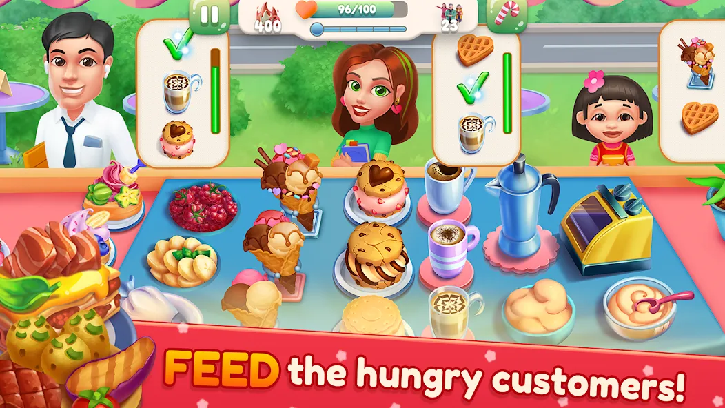 Скачать взломанную Cooking Artist: Kitchen Game (Кукинг Артист)  [МОД Unlocked] — последняя версия apk на Андроид screen 1