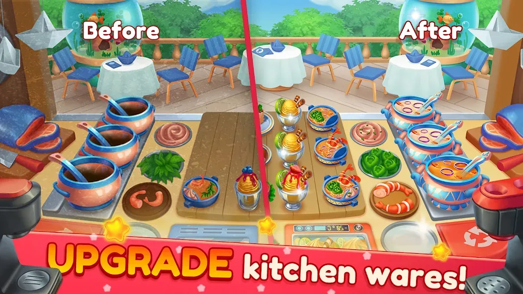 Скачать взломанную Cooking Artist: Kitchen Game (Кукинг Артист)  [МОД Unlocked] — последняя версия apk на Андроид screen 2