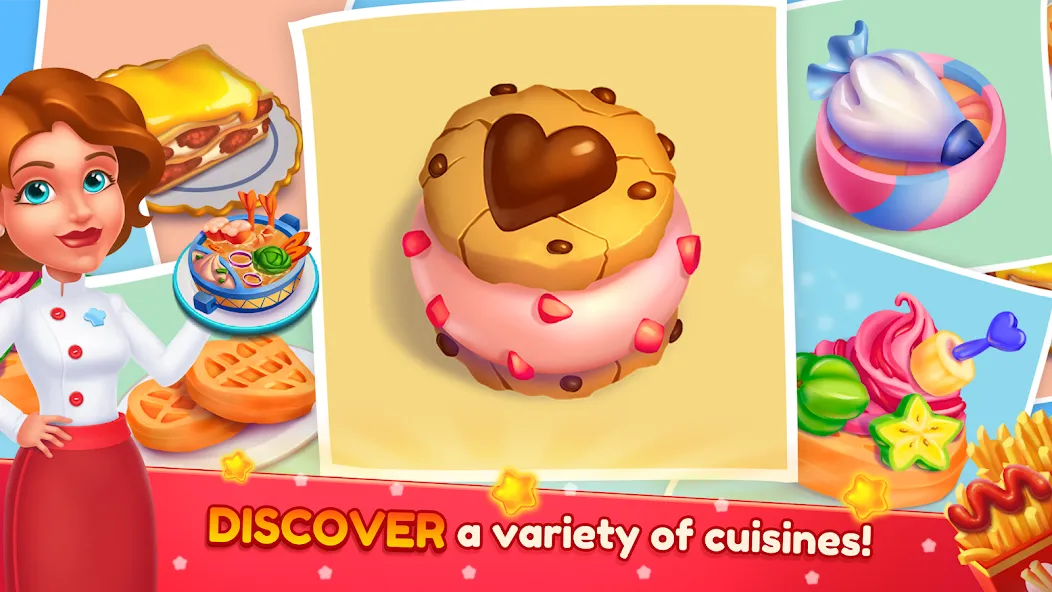 Скачать взломанную Cooking Artist: Kitchen Game (Кукинг Артист)  [МОД Unlocked] — последняя версия apk на Андроид screen 3