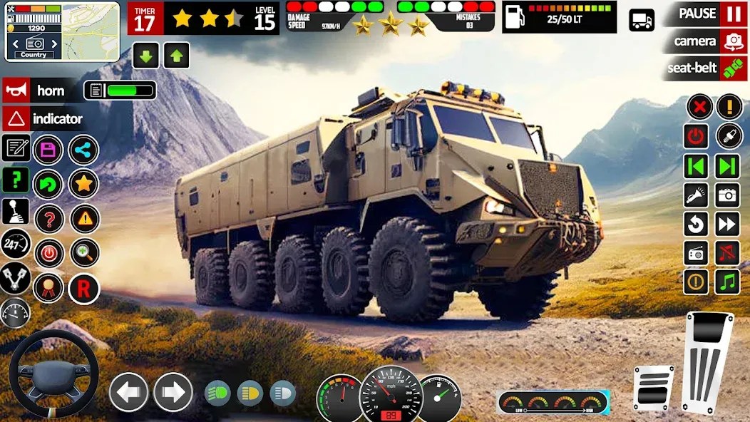 Скачать взлом Army Truck Transport Game 2023  [МОД Mega Pack] — последняя версия apk на Андроид screen 2