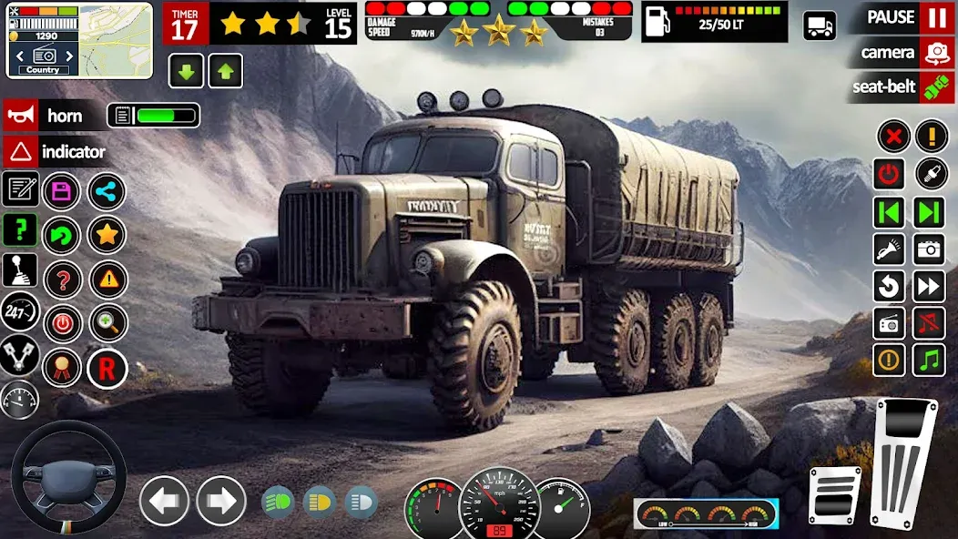 Скачать взлом Army Truck Transport Game 2023  [МОД Mega Pack] — последняя версия apk на Андроид screen 3