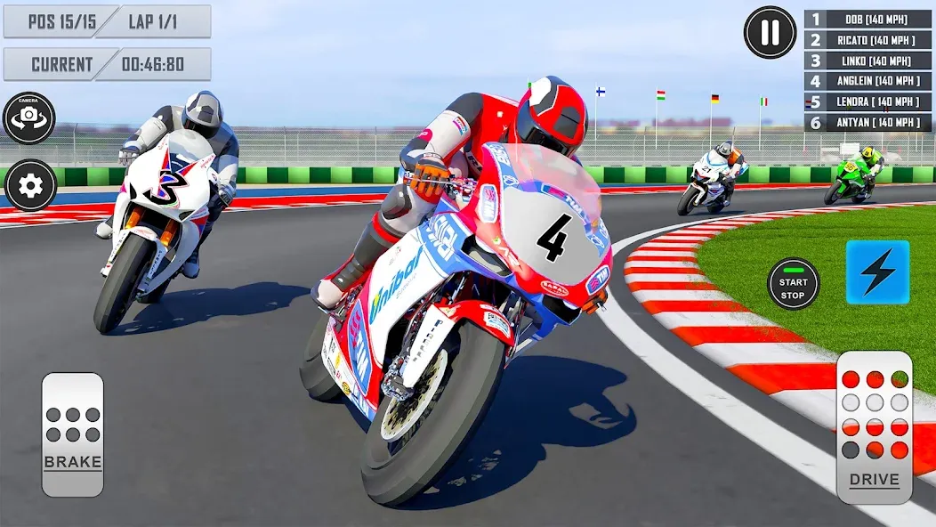 Взлом 3D Bike Racing Games Offline  [МОД Бесконечные деньги] — последняя версия apk на Андроид screen 1