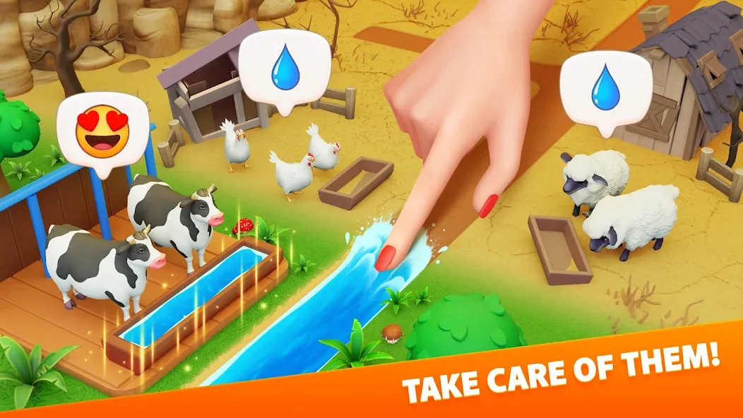 Взлом Klondike Adventures: Farm Game  [МОД Unlocked] — полная версия apk на Андроид screen 1