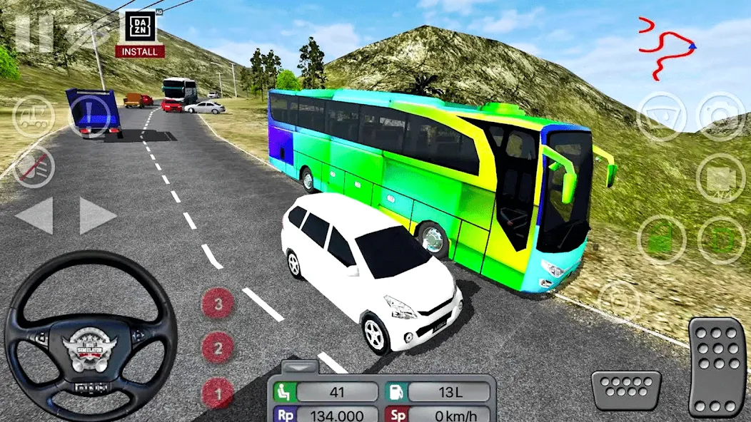 Скачать взломанную Coach Tourist Bus City Driving  [МОД Много денег] — последняя версия apk на Андроид screen 3