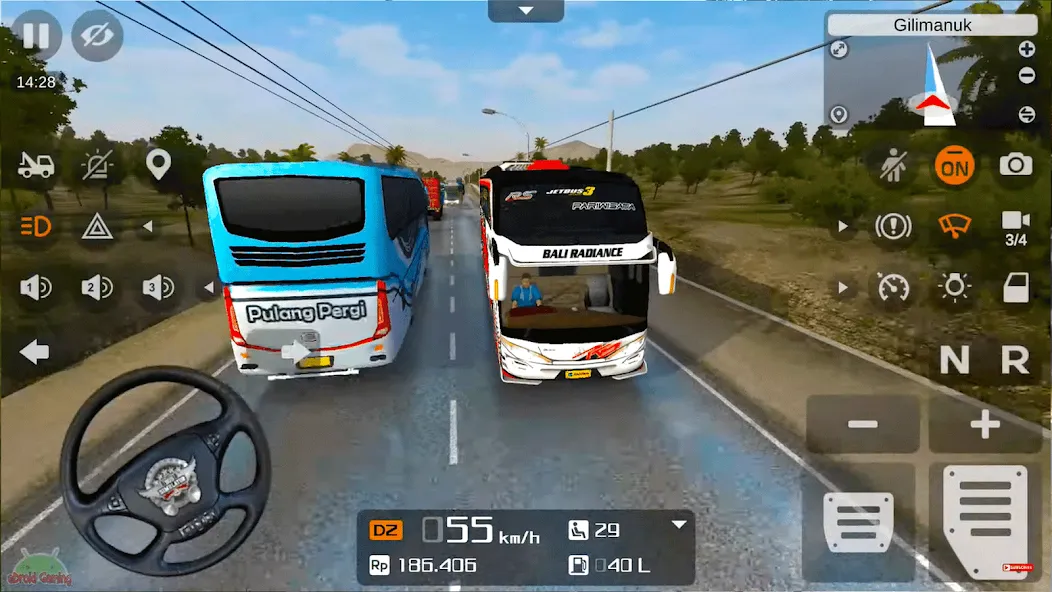 Скачать взломанную Coach Tourist Bus City Driving  [МОД Много денег] — последняя версия apk на Андроид screen 5