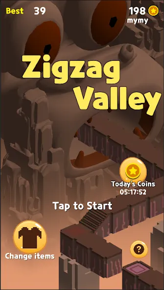 Взломанная Zigzag Valley,Endless game  [МОД Menu] — стабильная версия apk на Андроид screen 1