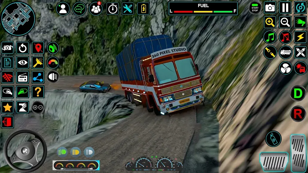 Скачать взломанную Indian Truck Offroad Cargo Sim (Индийский грузовик   )  [МОД Много денег] — стабильная версия apk на Андроид screen 1