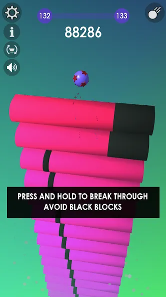 Скачать взломанную Ball: Blast colorful bricks 3d  [МОД Все открыто] — последняя версия apk на Андроид screen 1