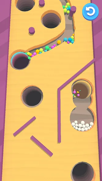 Скачать взломанную Sand Balls — Puzzle Game (Сэнд Боллс)  [МОД Бесконечные монеты] — полная версия apk на Андроид screen 3