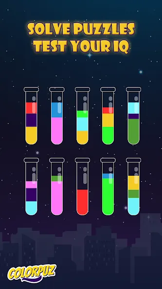 Взлом Colorpuz — Water Sort Puzzle (Колорпаз)  [МОД Много монет] — последняя версия apk на Андроид screen 4