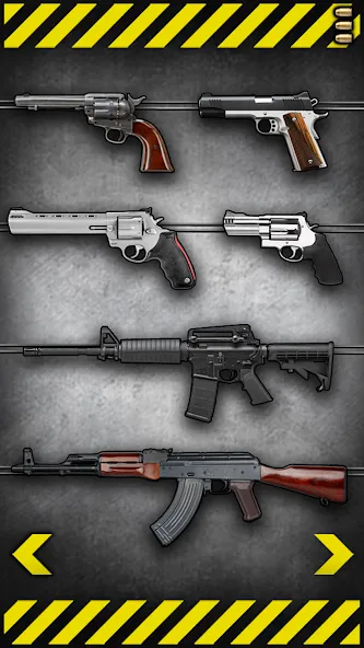 Взломанная Fire Weapons Simulator  [МОД Mega Pack] — полная версия apk на Андроид screen 1