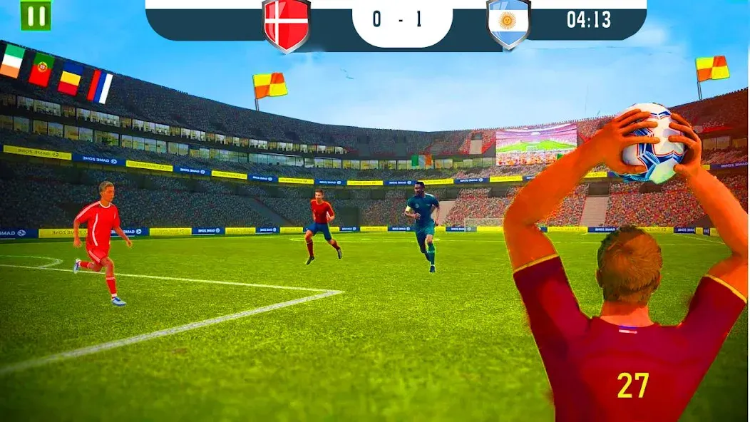 Скачать взломанную ultimate football game 2024  [МОД Menu] — последняя версия apk на Андроид screen 1