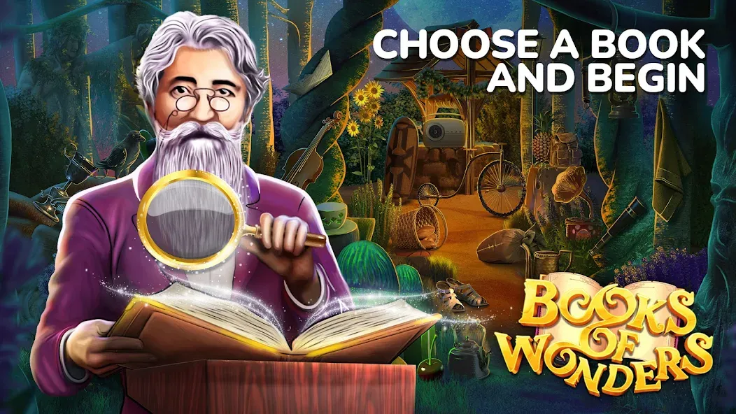 Скачать взломанную Books of Wonder Hidden Objects  [МОД Unlimited Money] — последняя версия apk на Андроид screen 1