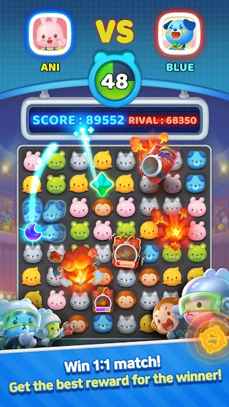 Скачать взлом Anipang Match (Анипанг Матч)  [МОД Меню] — последняя версия apk на Андроид screen 5