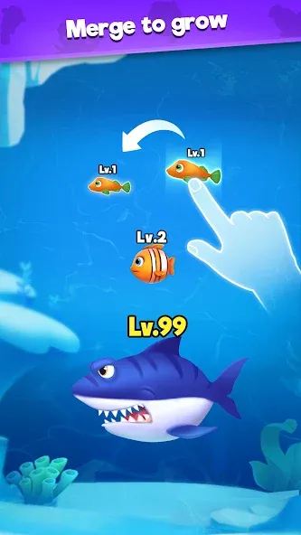 Скачать взлом Fish Go.io — Be the fish king  [МОД Unlocked] — полная версия apk на Андроид screen 3