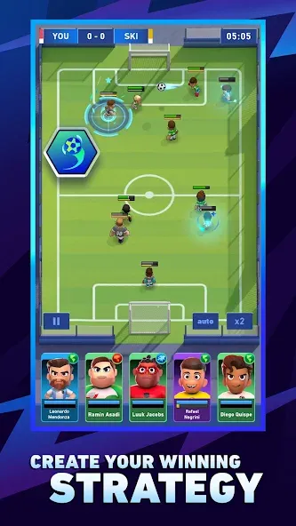 Скачать взломанную AFK Football: RPG Soccer Games  [МОД Unlimited Money] — стабильная версия apk на Андроид screen 1