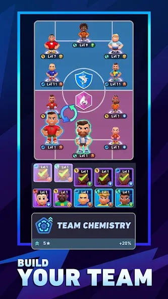 Скачать взломанную AFK Football: RPG Soccer Games  [МОД Unlimited Money] — стабильная версия apk на Андроид screen 3