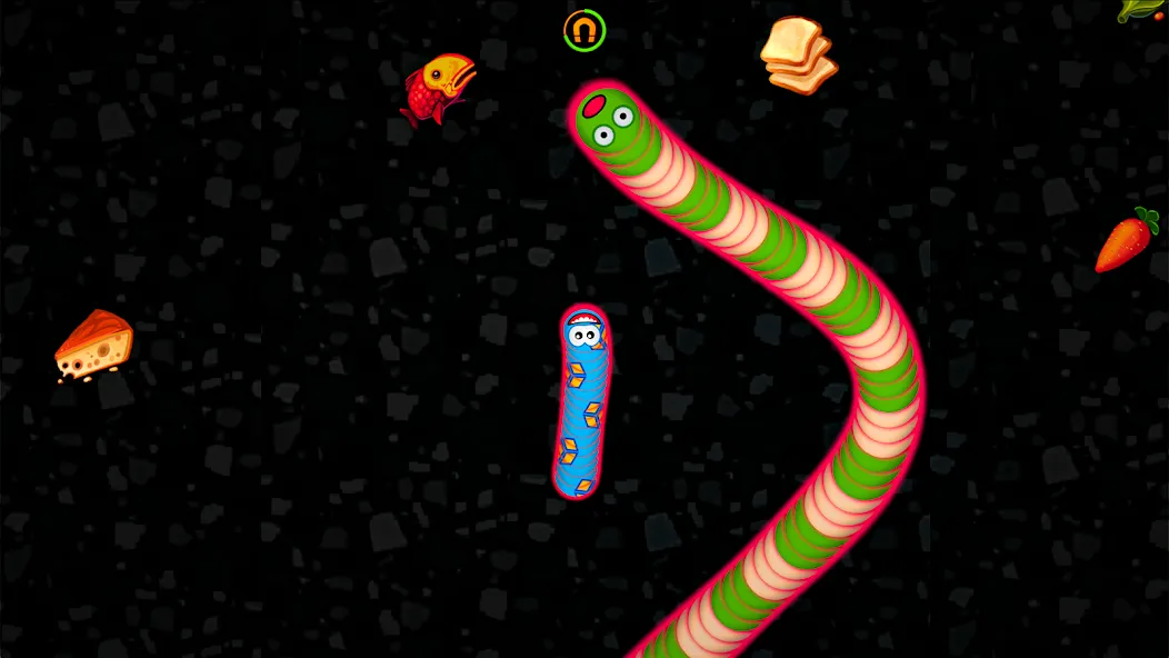 Взломанная Worms Zone .io — Hungry Snake  [МОД Все открыто] — стабильная версия apk на Андроид screen 5