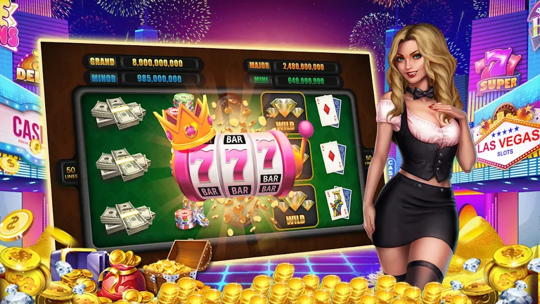 Взлом Winning Jackpot Slots Casino  [МОД Много денег] — полная версия apk на Андроид screen 3