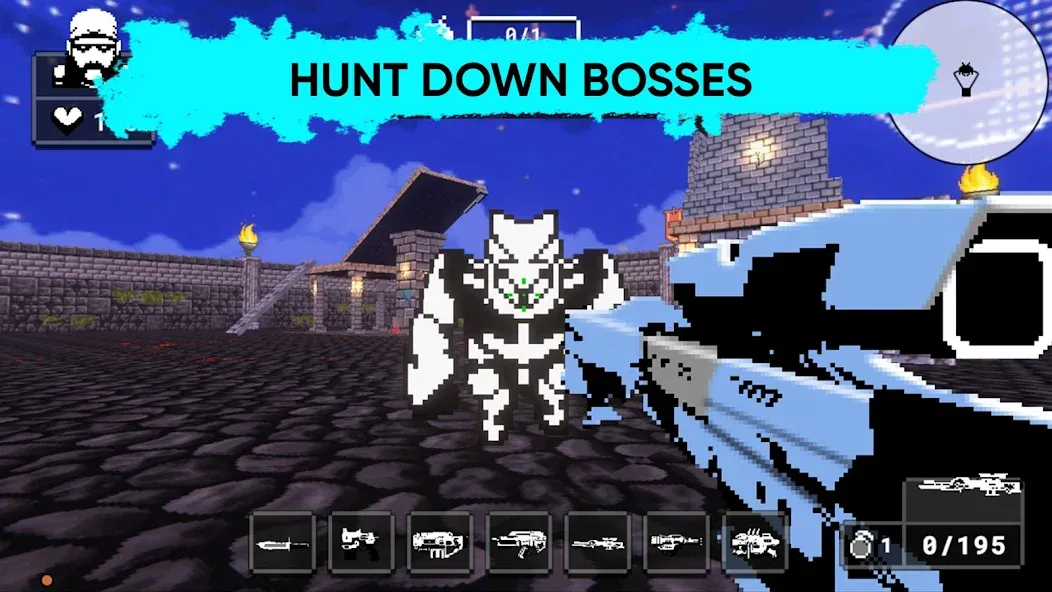 Взлом Doomsday pixel shooter 3d (Дум пиксельный шутер 3D)  [МОД Unlocked] — стабильная версия apk на Андроид screen 2