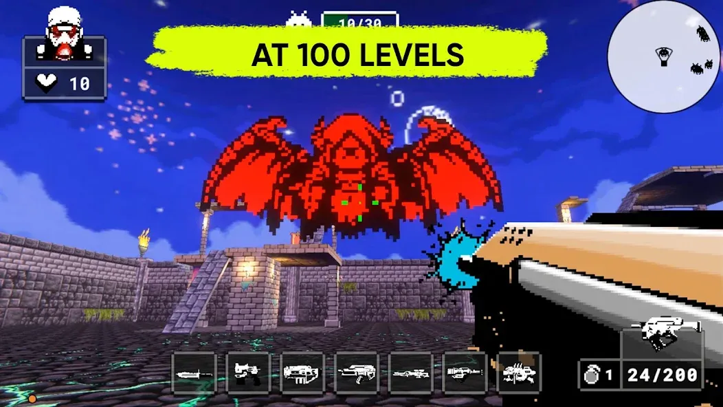 Взлом Doomsday pixel shooter 3d (Дум пиксельный шутер 3D)  [МОД Unlocked] — стабильная версия apk на Андроид screen 3