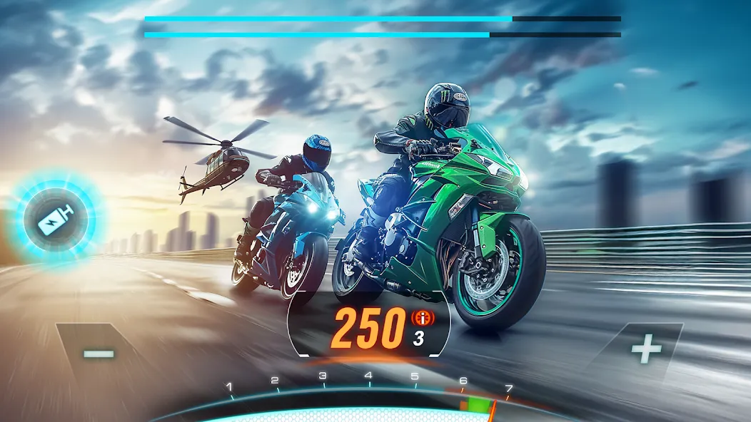 Взломанная Motor Bike: Xtreme Races  [МОД Unlocked] — стабильная версия apk на Андроид screen 1