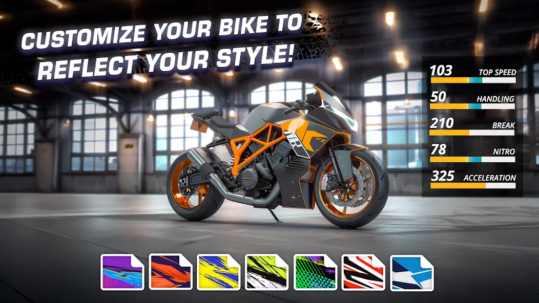 Взломанная Motor Bike: Xtreme Races  [МОД Unlocked] — стабильная версия apk на Андроид screen 4