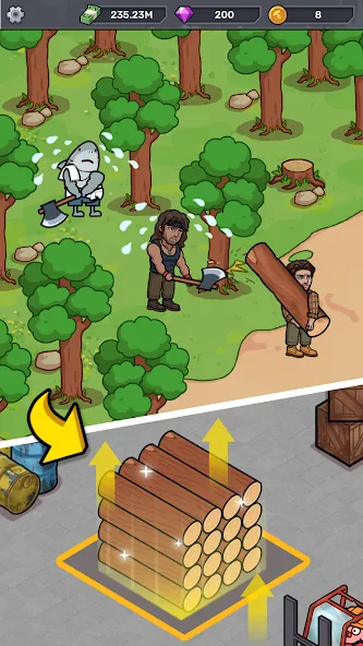 Скачать взлом Lumber Out (Ламбер Аут)  [МОД Много денег] — стабильная версия apk на Андроид screen 4