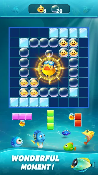 Скачать взломанную Block Ocean 1010 Puzzle Games (Блок Океан 1010 Головоломки)  [МОД Бесконечные деньги] — полная версия apk на Андроид screen 4