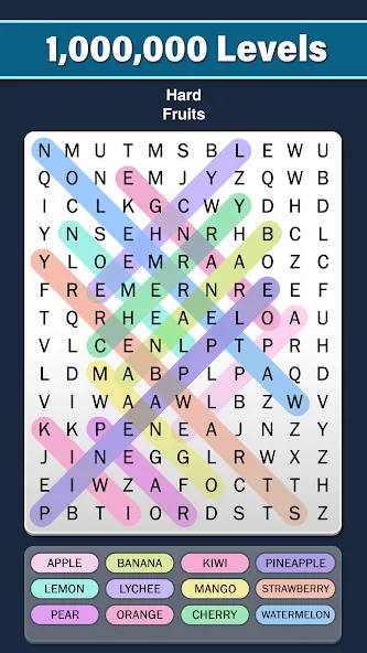 Взлом Word Search: Word Find (Ворд Срч)  [МОД Меню] — стабильная версия apk на Андроид screen 3