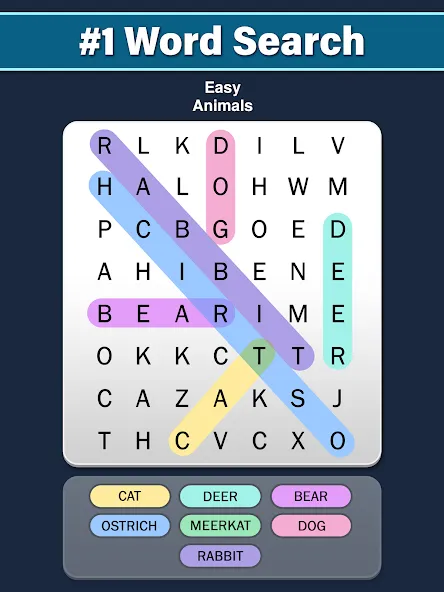 Взлом Word Search: Word Find (Ворд Срч)  [МОД Меню] — стабильная версия apk на Андроид screen 4