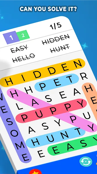 Скачать взломанную Word Search  [МОД Все открыто] — стабильная версия apk на Андроид screen 3