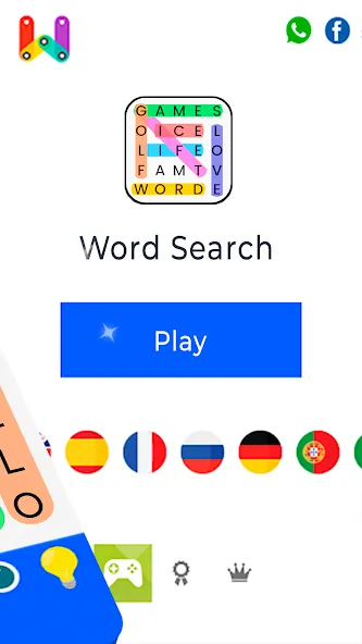 Скачать взломанную Word Search  [МОД Все открыто] — стабильная версия apk на Андроид screen 4