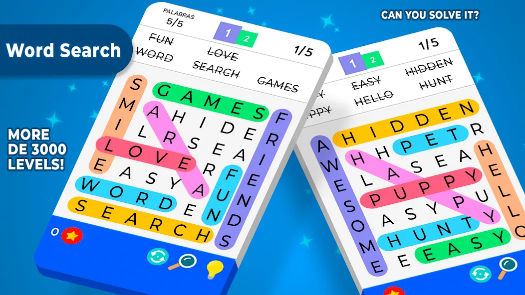 Скачать взломанную Word Search  [МОД Все открыто] — стабильная версия apk на Андроид screen 5