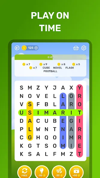 Скачать взлом Word Search Puzzle Game  [МОД Mega Pack] — стабильная версия apk на Андроид screen 3