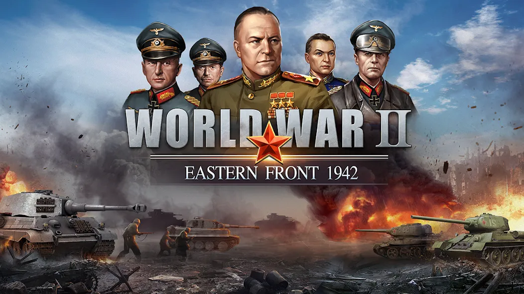 Скачать взлом World War 2:WW2 Strategy Games (Вторая мировая война)  [МОД Много монет] — полная версия apk на Андроид screen 1