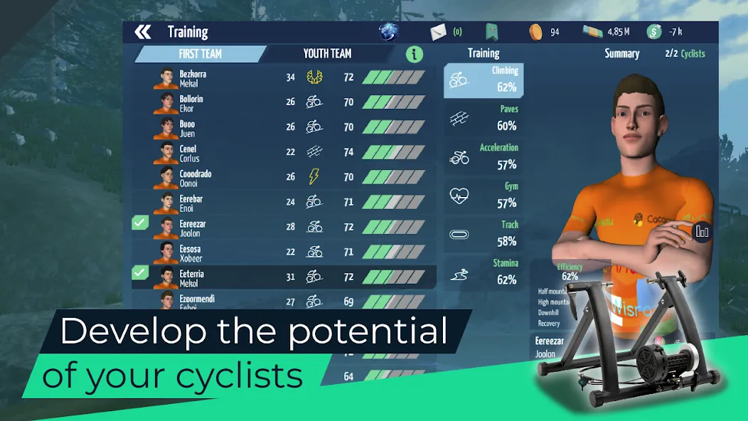 Взлом Live Cycling Manager 2023 (Лайв Сайклинг Менеджер 2023)  [МОД Бесконечные деньги] — стабильная версия apk на Андроид screen 4