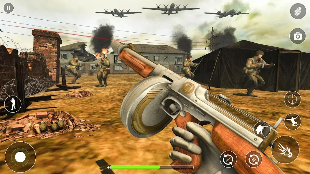 Скачать взлом WW2 Survival Shooter :Gun fire (Вторая Мировая Война  )  [МОД Меню] — стабильная версия apk на Андроид screen 4