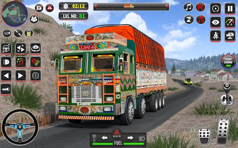 Скачать взлом Indian Truck Drive Truck Games (Индийский грузовой симулятор)  [МОД Unlocked] — полная версия apk на Андроид screen 2