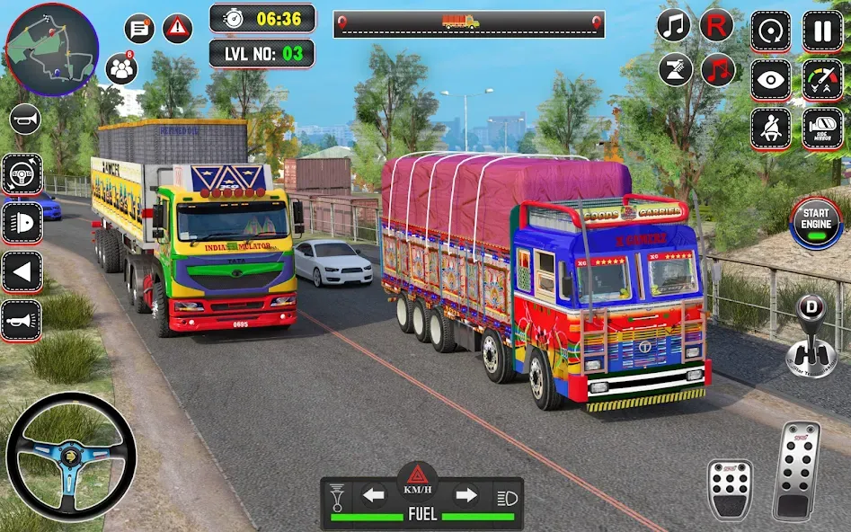 Скачать взлом Indian Truck Drive Truck Games (Индийский грузовой симулятор)  [МОД Unlocked] — полная версия apk на Андроид screen 4