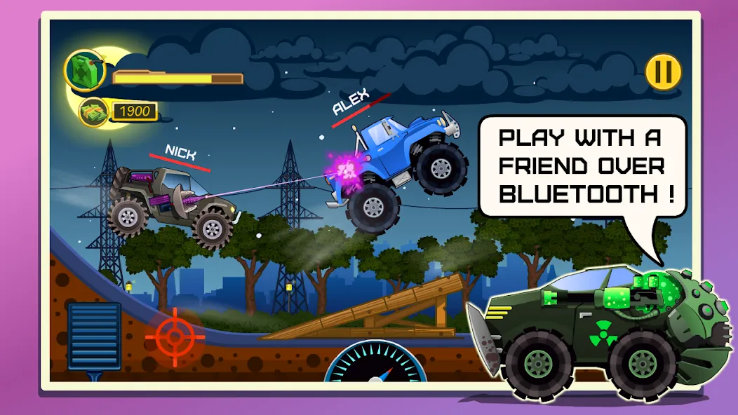 Взломанная Mad Hill Racing: Bluetooth (Мад Хилл Рейсинг)  [МОД Много денег] — последняя версия apk на Андроид screen 1