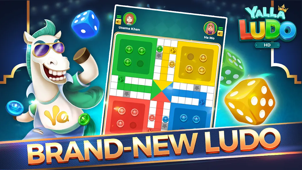 Скачать взлом Yalla Ludo HD (Ялла Лудо )  [МОД Много монет] — полная версия apk на Андроид screen 1