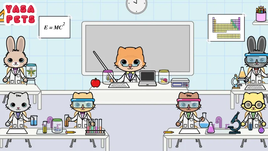 Скачать взломанную Yasa Pets School (Яса Петс Скул)  [МОД Все открыто] — полная версия apk на Андроид screen 1