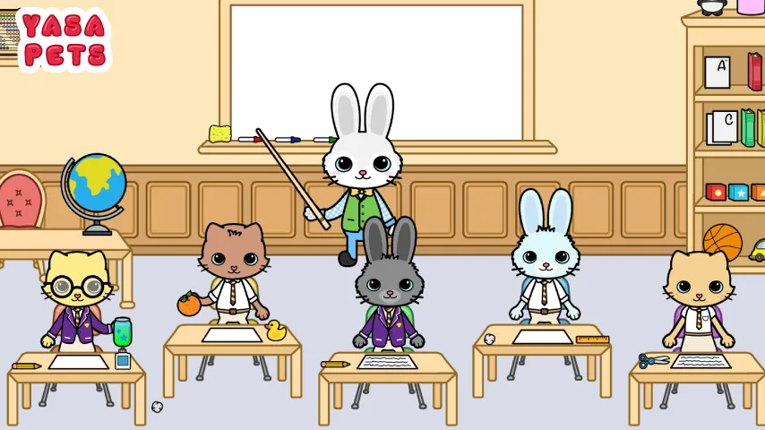 Скачать взломанную Yasa Pets School (Яса Петс Скул)  [МОД Все открыто] — полная версия apk на Андроид screen 2