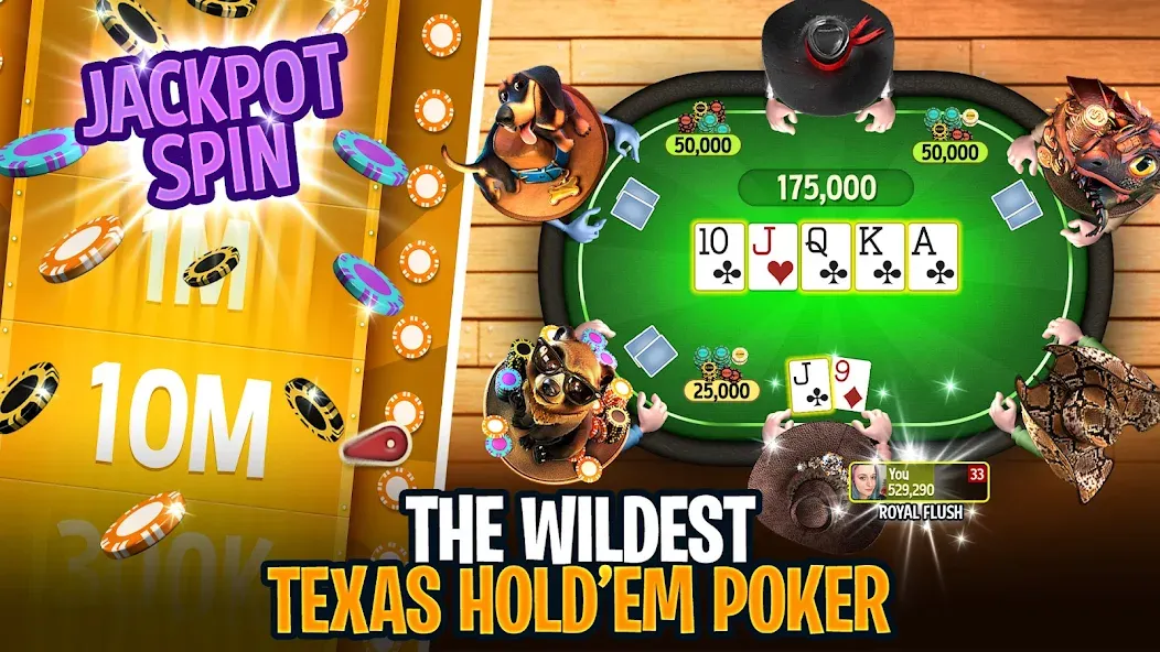 Взломанная Governor of Poker 3 — Texas  [МОД Бесконечные деньги] — стабильная версия apk на Андроид screen 1