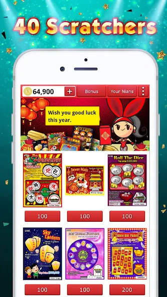 Взлом Lottery Scratch Off — Mahjong  [МОД Unlocked] — полная версия apk на Андроид screen 4