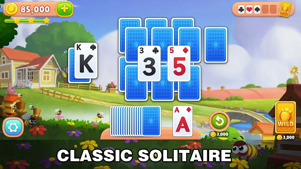 Взломанная Solitaire Farm: Card Games (Соляр Фарм)  [МОД Все открыто] — полная версия apk на Андроид screen 1